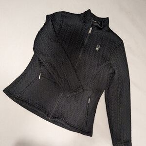 Spyder Women's Black Textured Jacket
